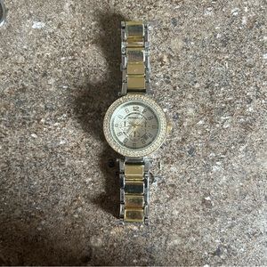 Michael Kors Silver Gold Wristwatch